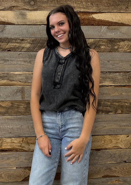 The Best Start Black Tank Top