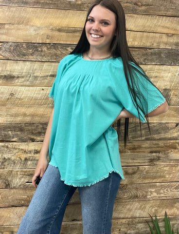 The Many Ways Turquoise Top