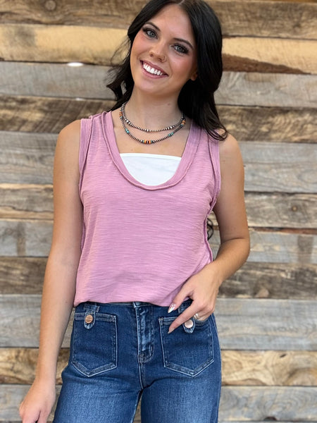 The New Way Light Rose Tank Top