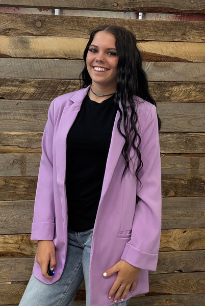 The Just Right Bright Lavender Blazer
