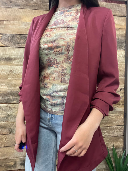 The Today Is Here Wine Blazer
