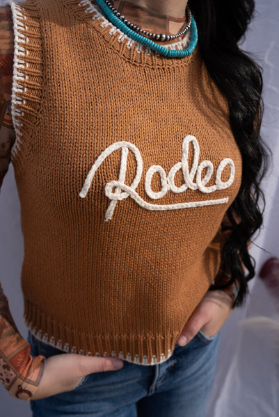 The Rodeo Brown Sweater Vest