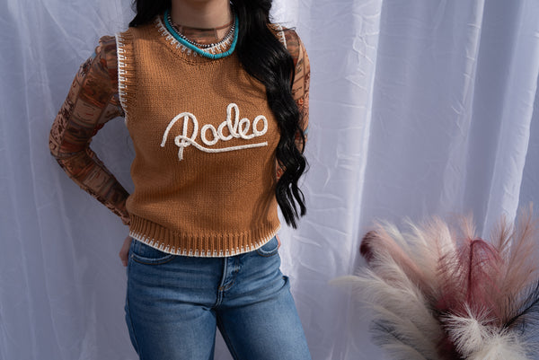 The Rodeo Brown Sweater Vest