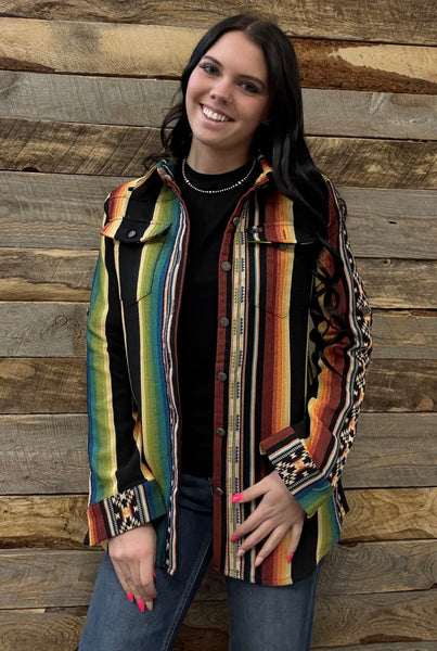 The Look Around Serape Top Cardigan