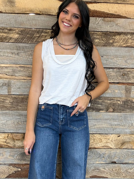 The New Way White Tank Top