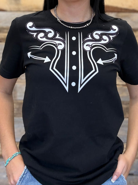 The Tux Black Tee