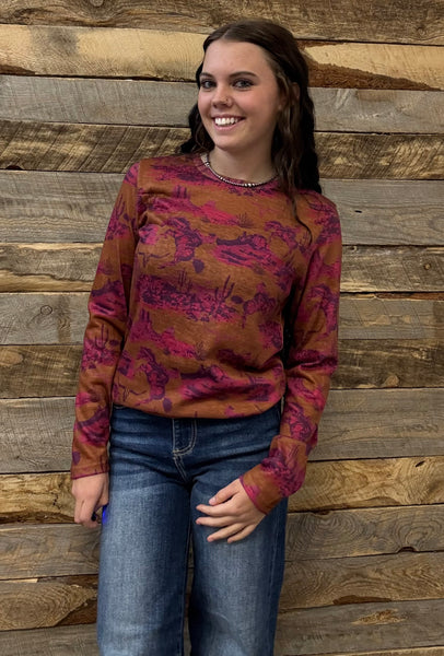 The Bad Company Long Sleeve Mesh Top