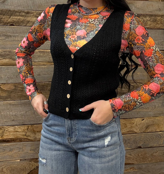 The Simple End Black Vest