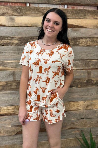 The Cowboys and Indians Pajamas Set