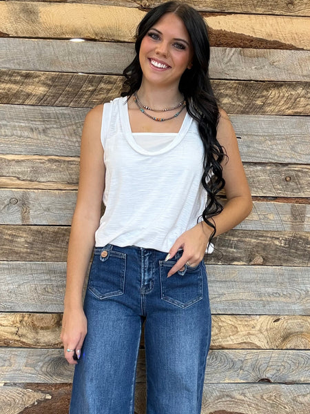 The New Way White Tank Top