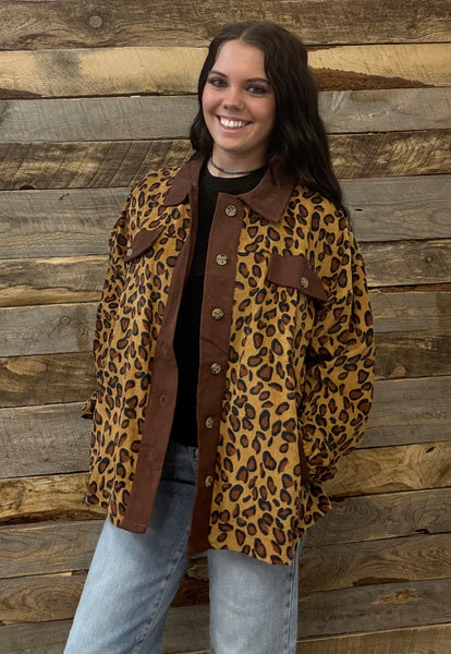 The Respect The Shot Leopard Cardigan Jacket Top