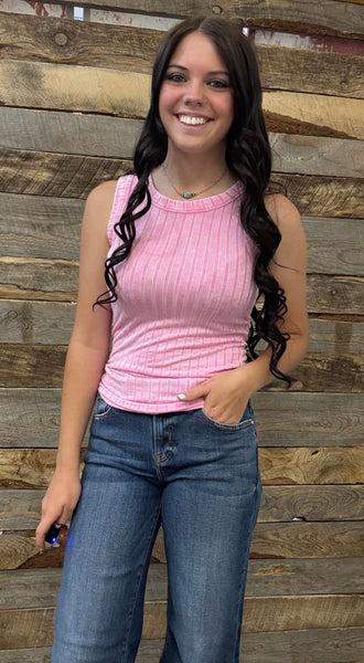 The Remember This Candy Pink Tank Top