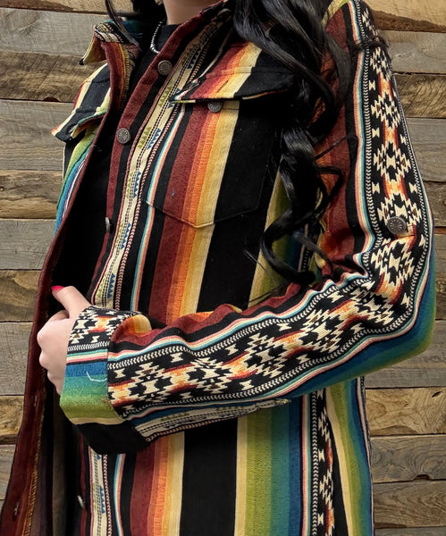 The Look Around Serape Top Cardigan