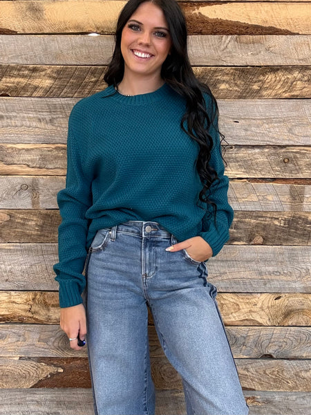 The I Went Teal Sweater