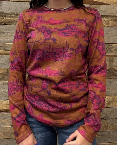 The Bad Company Long Sleeve Mesh Top