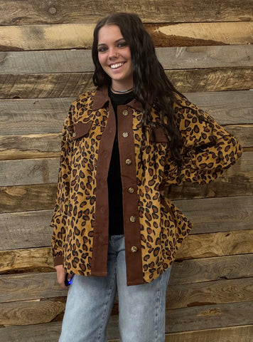 The Respect The Shot Leopard Cardigan Jacket Top