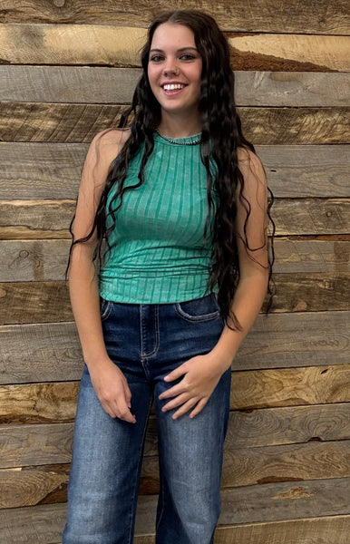 The Remember Those Kelly Green Tank Top