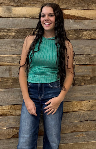 The Remember Those Kelly Green Tank Top