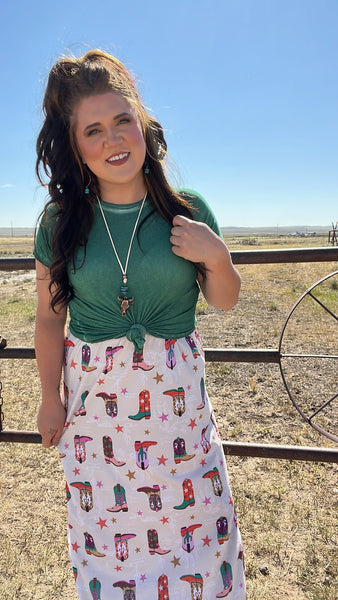 The Right Here Dark Green Top