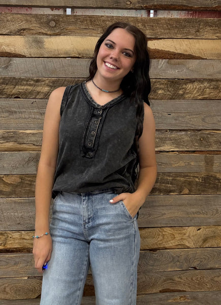 The Best Start Black Tank Top