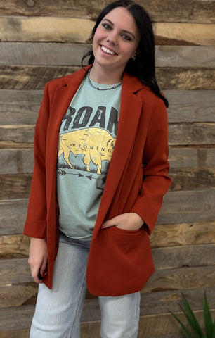 The Just Right Rust Blazer