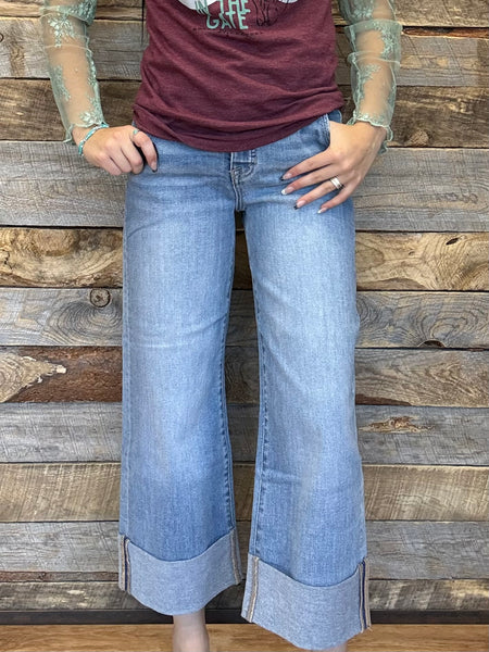 The Lindie High Rise Ankle Cuffed Jeans