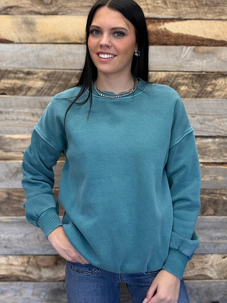 The Best Basic Light Teal Sweatshirt