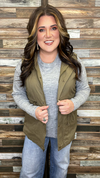 The Favorite Dusty Olive Vest