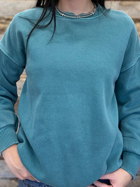 The Best Basic Light Teal Sweatshirt