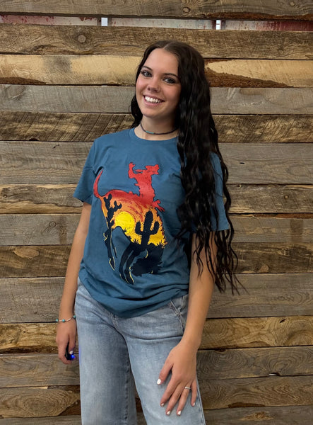 The Desert Sunset Bronc Tee