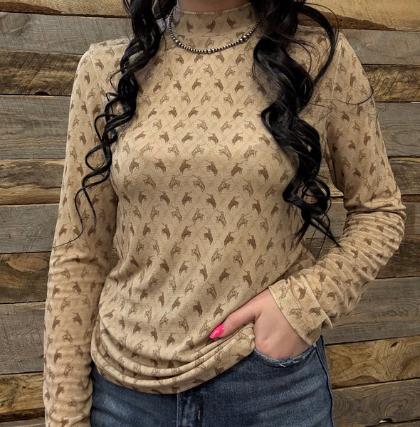 The All Over Western Long Sleeve Top