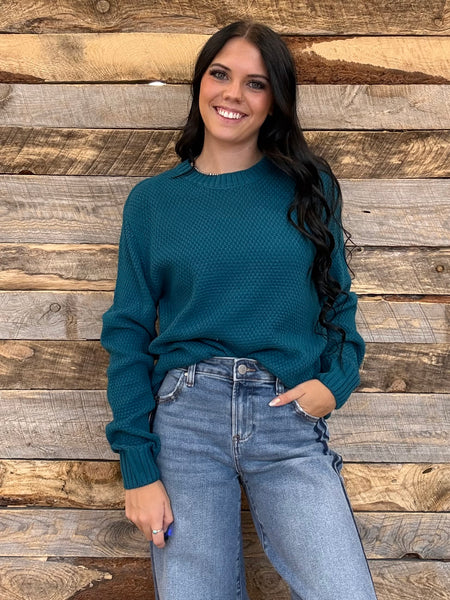 The I Went Teal Sweater
