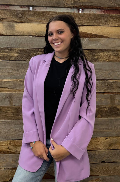 The Just Right Bright Lavender Blazer