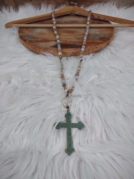 The Earthy Light Cross Necklace