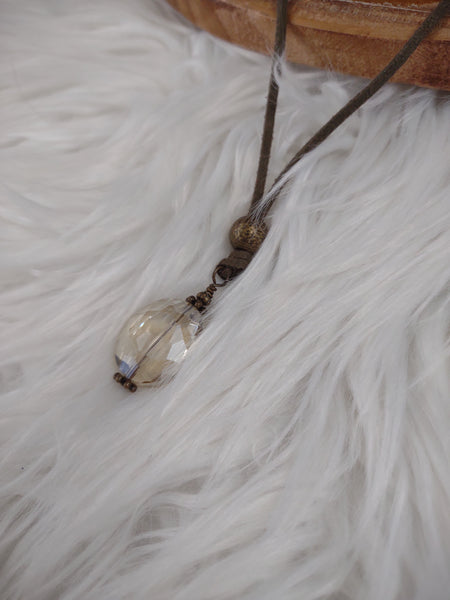 The Simplest Olive Strand Necklace
