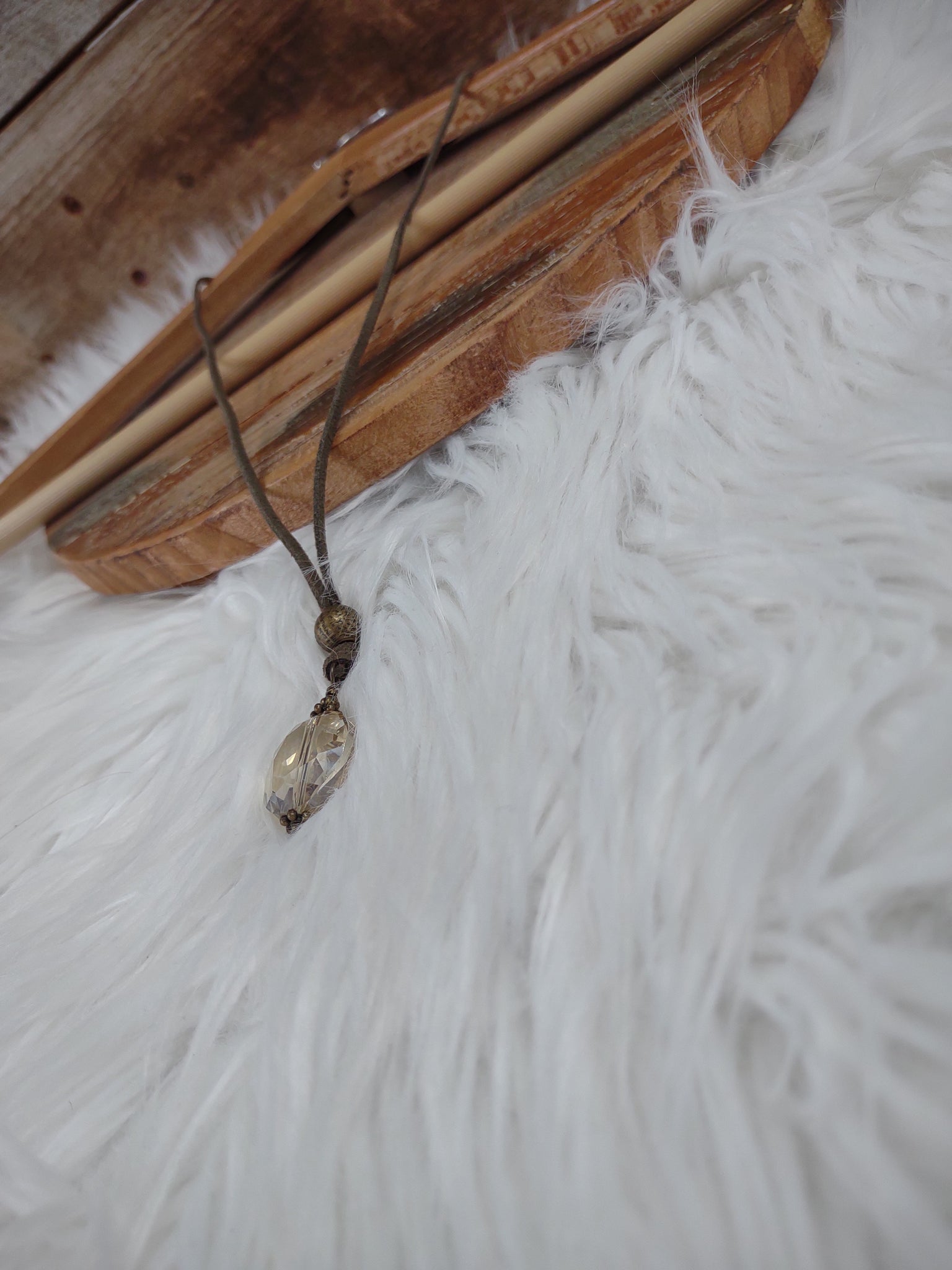 The Simplest Olive Strand Necklace