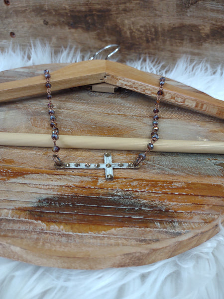 The Faded Spot Cross Necklace