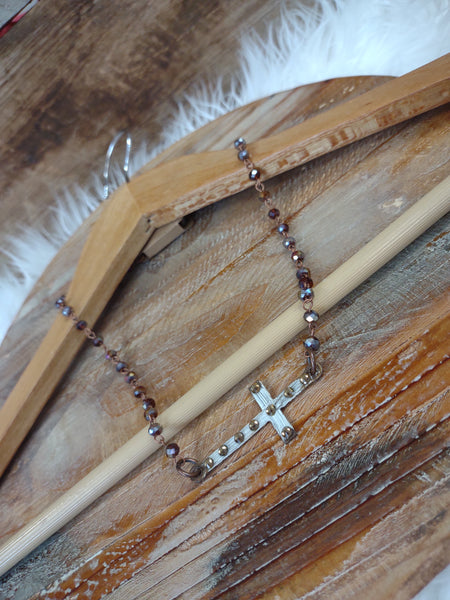 The Faded Spot Cross Necklace