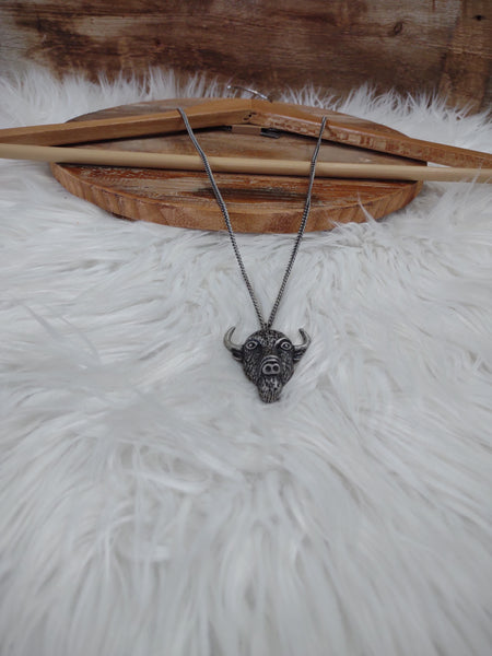 The Buffalo Head Necklace