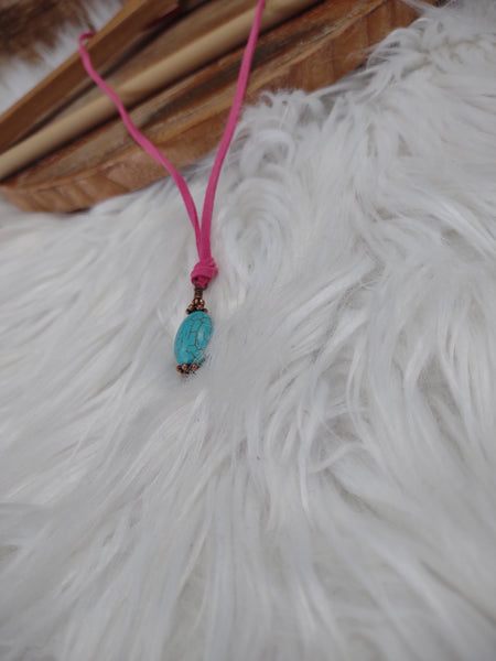 The Simplest Pink Strand Necklace