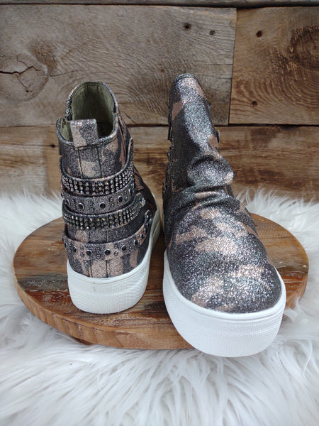 The Camo Glitter Sneakers