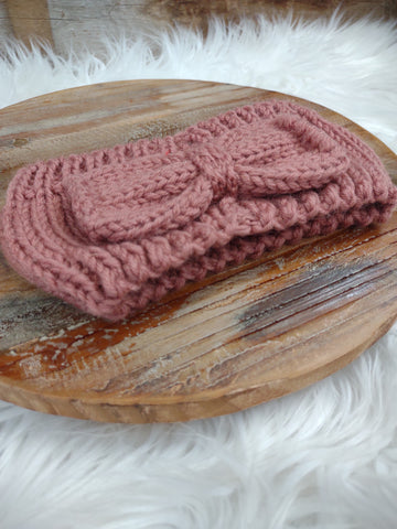 The Rose Bow Winter Headband