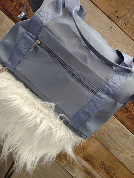 The Roomy Blue Duffle Bag