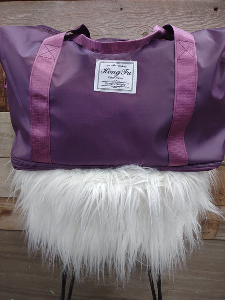 The Roomy Eggplant Duffle Bag