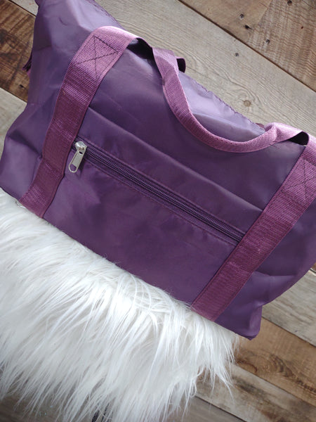 The Roomy Eggplant Duffle Bag