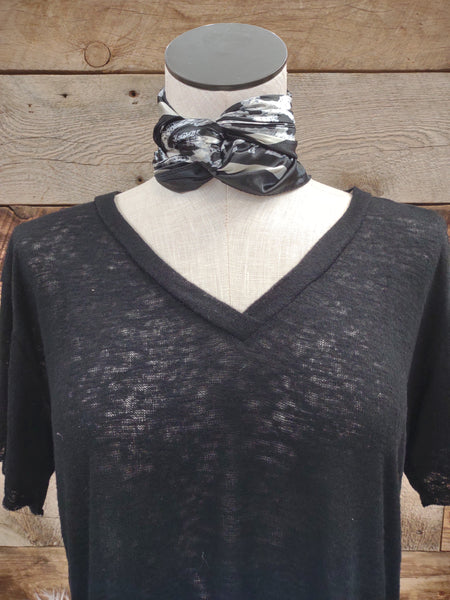 The Black & Grey Leopard Wild Rag