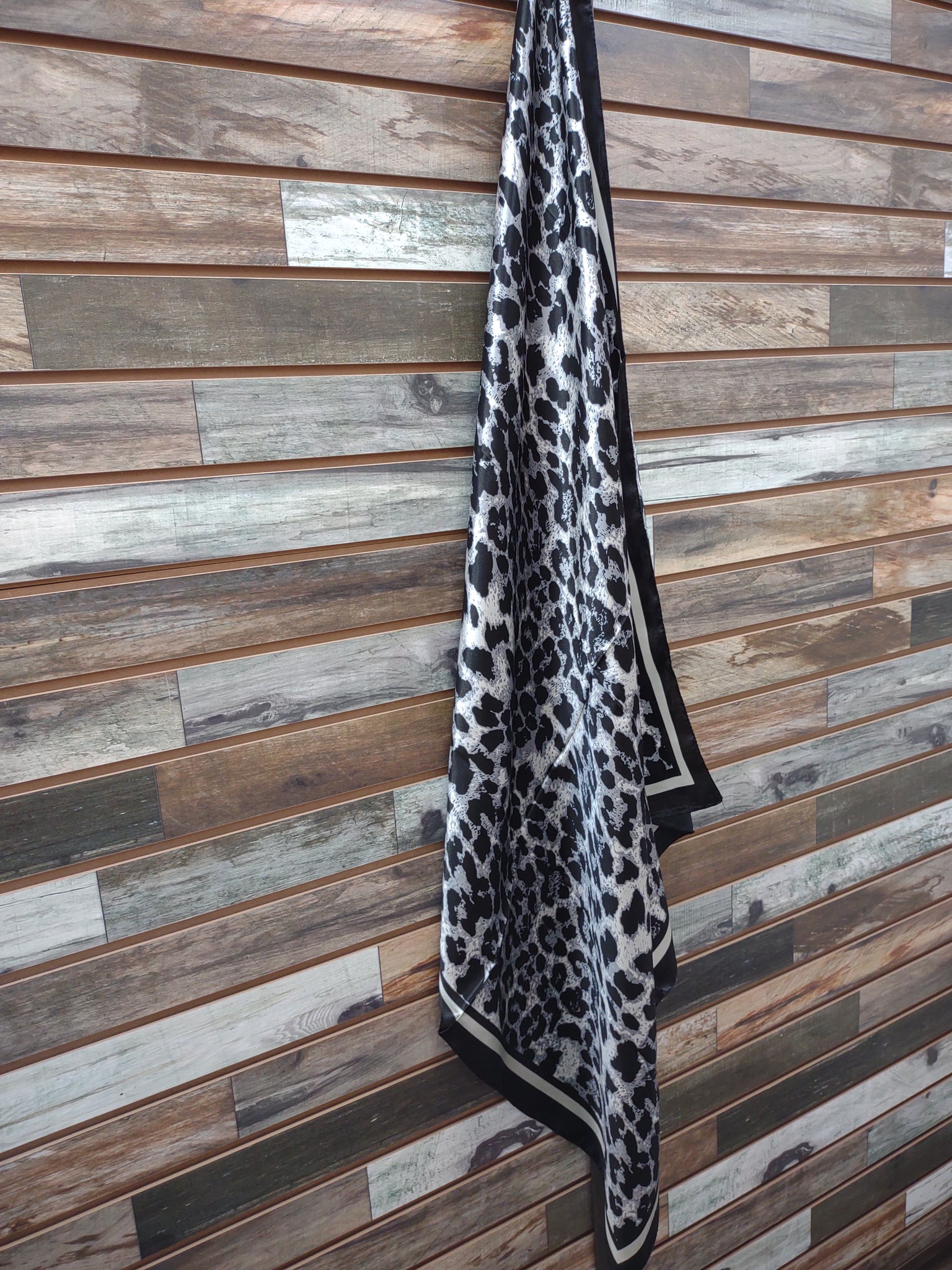 The Black & Grey Leopard Wild Rag