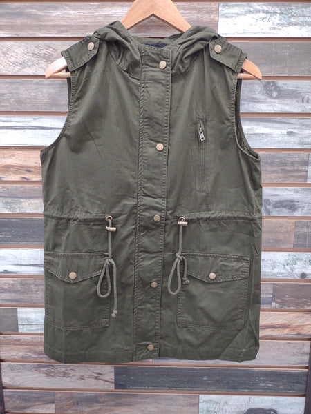 The Favorite Dark Olive Vest