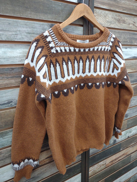 The Way Up Rust Sweater