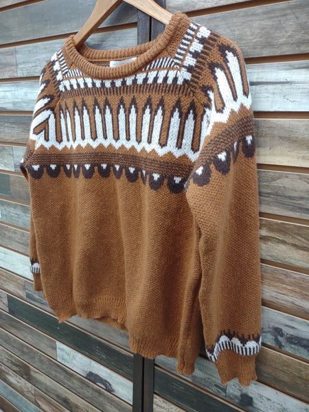 The Way Up Rust Sweater